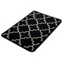 Mijölnir Alfombrilla de Baño DJT - Black 40x60 cm, 100% Poliéster, Antideslizante, Antibacteriana, Lavable a Máquina